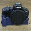 Сумка для камеры из ПУ кожи Получехол для Canon EOS R50 EOSR50 Защитная крышка-оболочка с ремешком для руки