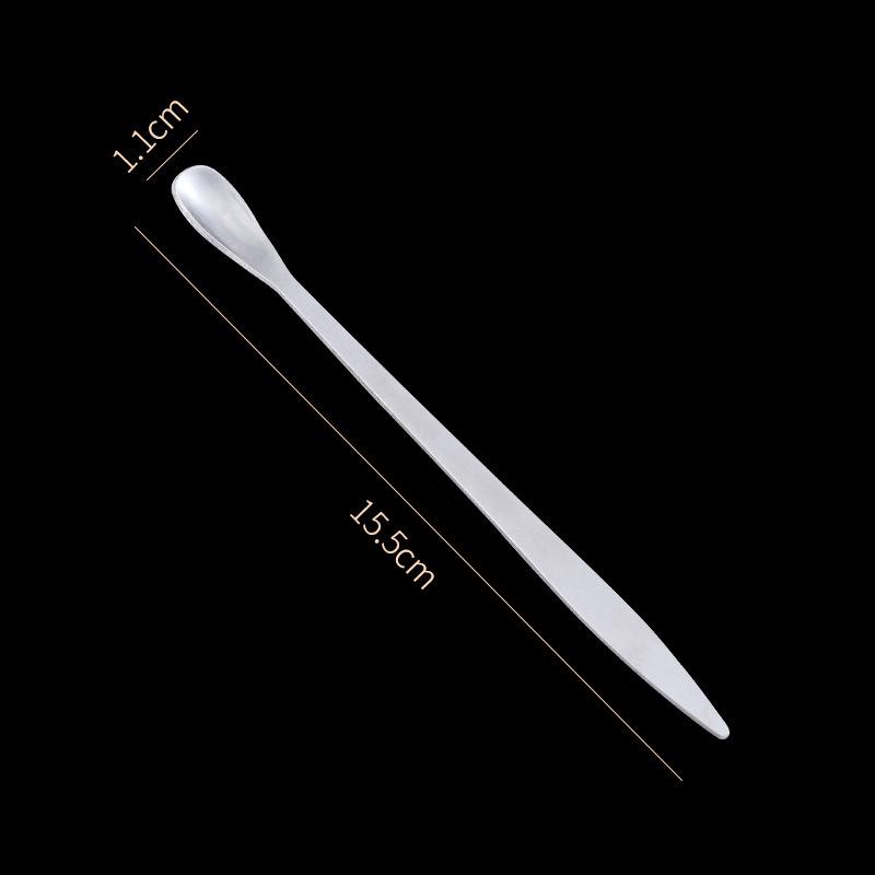 5Pcs Stainless Steel Matcha Tea Scoop Japanese Style Tea Stick Traditional Tea Ceremony Leaf Tea Spoon Kitchen Teaware Tool