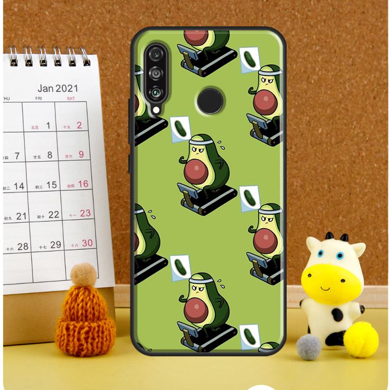 Милый Мультяшный Авокадо Фитнес Чехол Для Huawei P30 Pro P20 P40 Lite Nova 11i 8i 3i 11 9 10 SE 5T Y60 Y70 Y90 Y61 Y91 Обложка