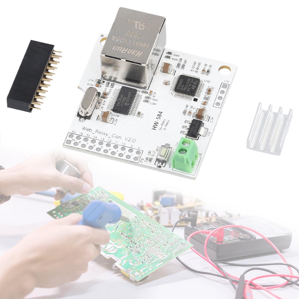 8/16 Channel Network Control Switch Internet Relay Module Internet Management W5100 Network Wifi Relay Control Panel Module 2A