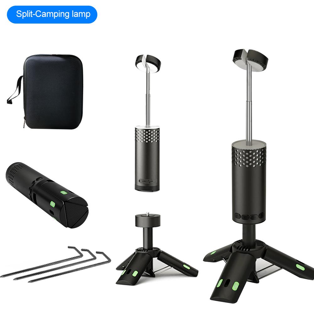 Rechargeable Camping Light 10000mAh Portable Telescopic Flashlight with Tripod Emergency Light Tent Outdoor Dimmable Table Lamp
