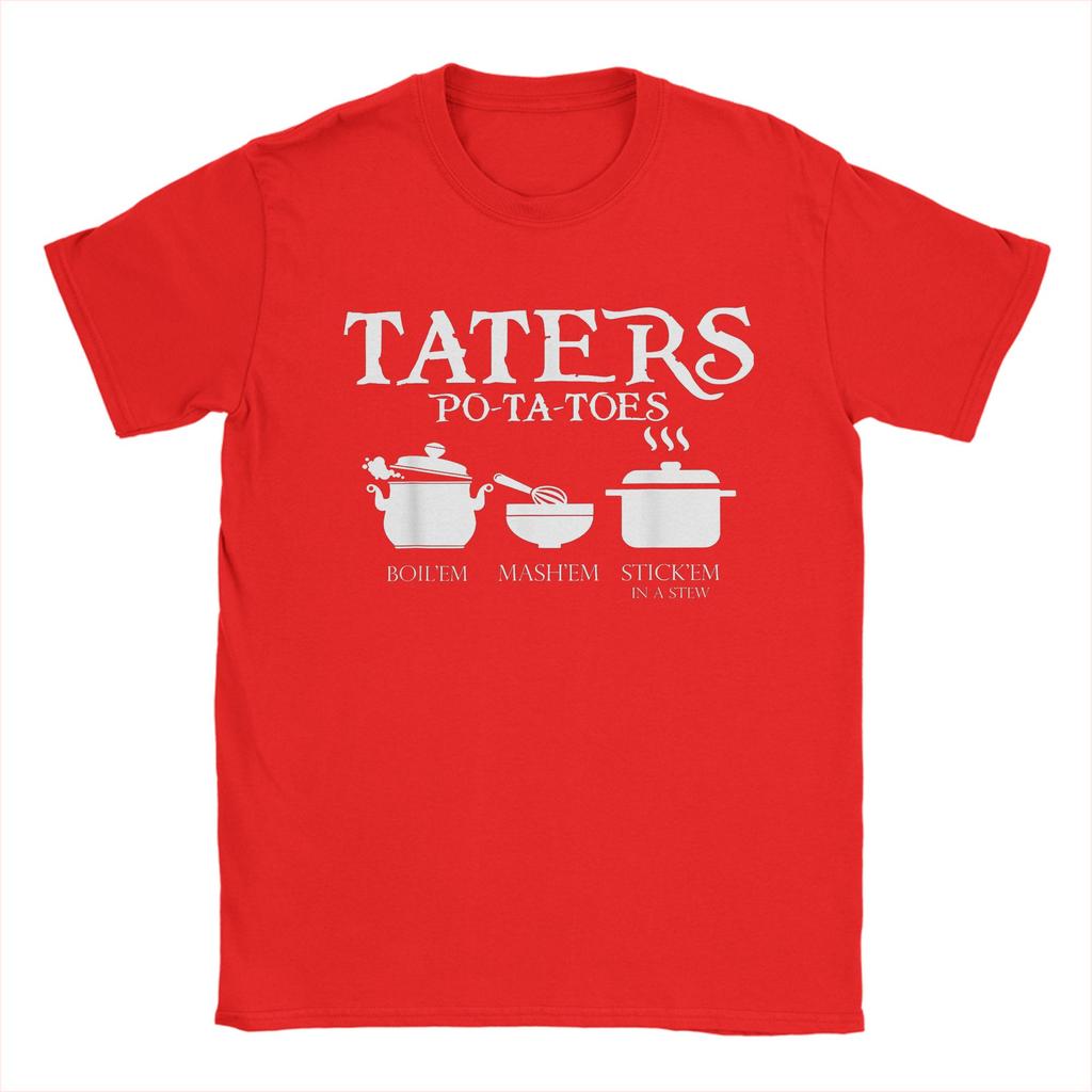 Taters Potatoes LLords Of The RRings T Shirt for Unisex Women 100 Cotton Amazing Tee Shirt Short Sleeve Clothing 4XL 5XL