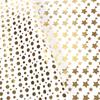 Christmas Gift Wrapping Paper, Gold Star New Year Gift Box Packaging Paper, DIY Crafts Supplies Christmas, Tissue Paper ,10SHEET