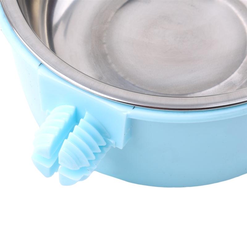 2 in 1 Hanging Dog Pet Feeding Bowl For Hamsters Rabbit Food Water Feeder Dispenser