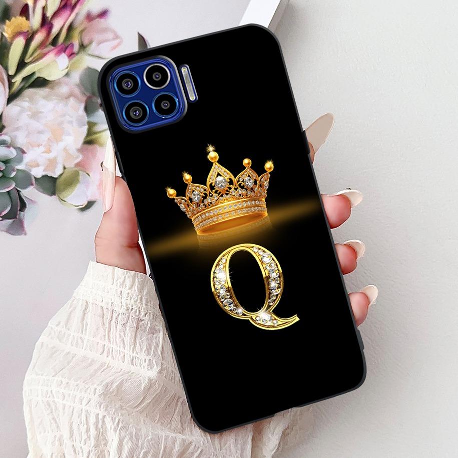 Чехол для Motorola One 5G Популярные буквы Цветочная корона Мягкий силикон Ударопрочный ТПУ Чехол для пары Для телефона Moto One 5G 2020