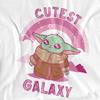 Star Wars: The Mandalorian Unisex Adult Cutest In The Galaxy Grogu T-Shirt