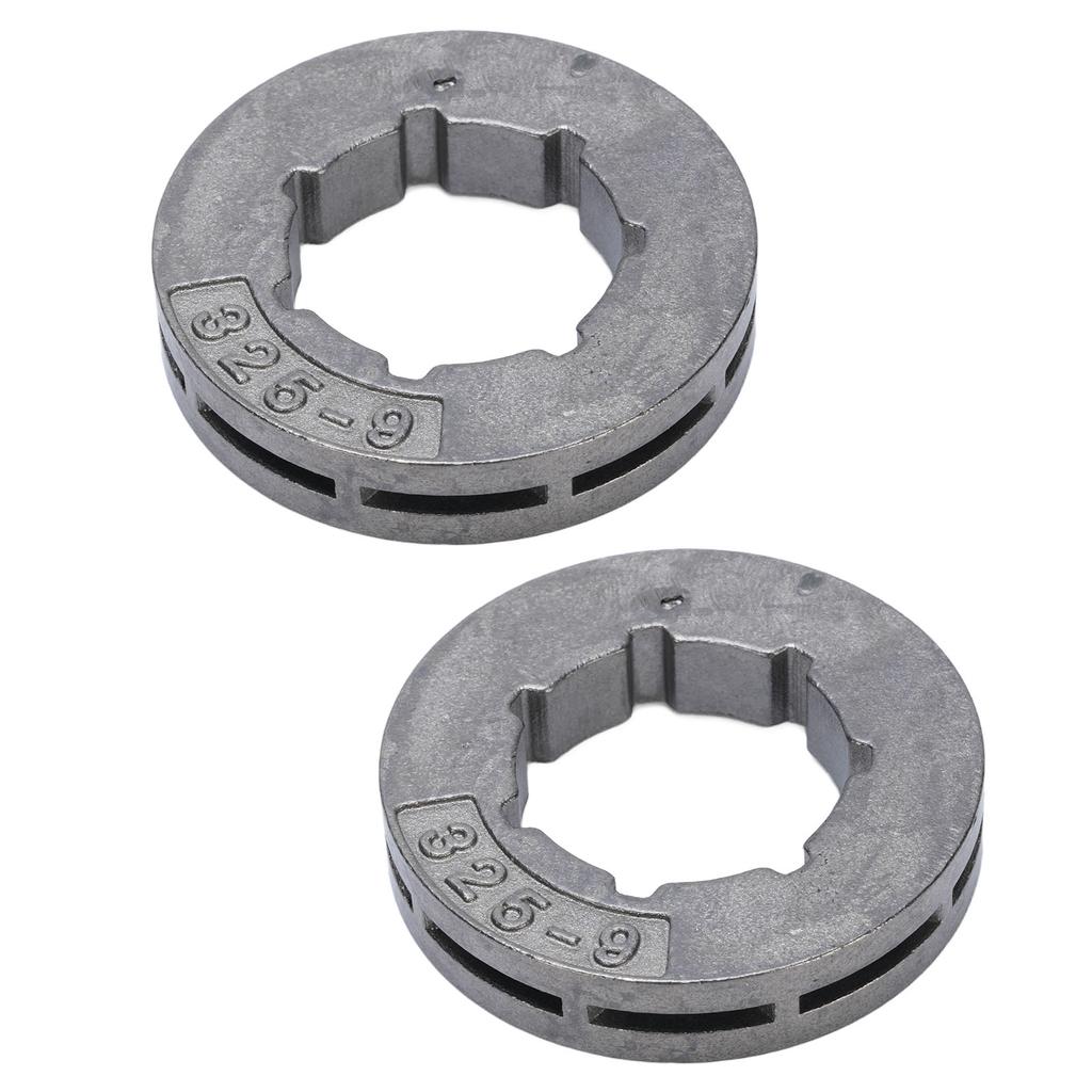 2PCS Rim Sprocket 325 9 Iron 9 Tooth Lawnmower Sprocket Drive Rim Replacement for Jonsered