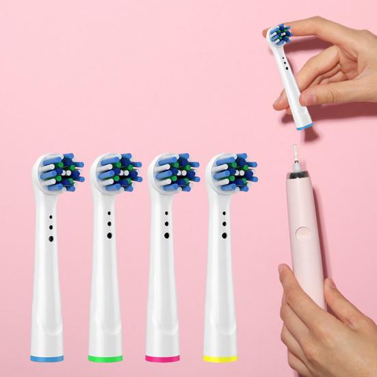4 шт., головка зубной щетки, мягкая щетина, чувствительный уход за деснами, электрическая зубная щетка, сменная насадка для глубокой чистки