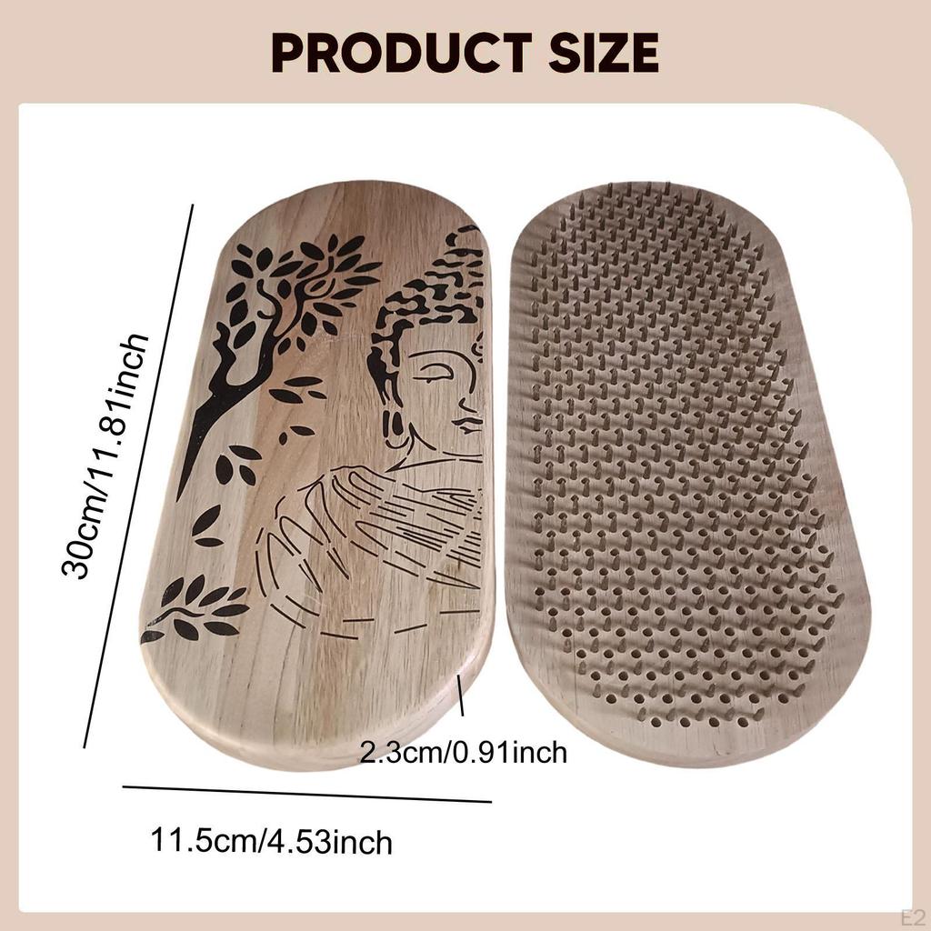 Доска Садху Деревянная Акупрессура Легкая для переноски Премиальный подарок для релаксации Массаж ног