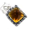 Citrine Gemstone Handmade 925 Sterling Silver Gift Jewelry Pendant 2.01" n6D24