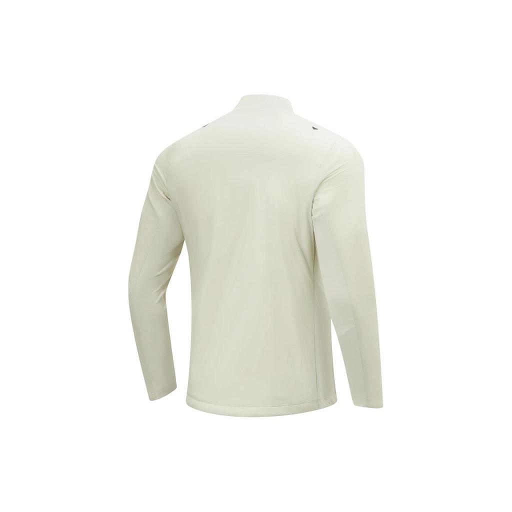 Li Ning Running Series Solid Color Zip-Up Stand Collar Sports Jacket Men Jackets Silver-Gray AFMU001-2