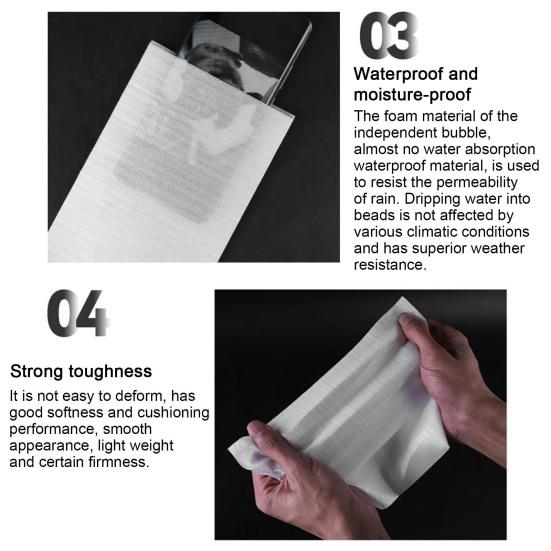 20Pcs Foam Pouches Cushion Foam Pouch for Moving And Storing Dish Packing Foam Wrap Sheet for Cup Glasses Dishes Fragile Items