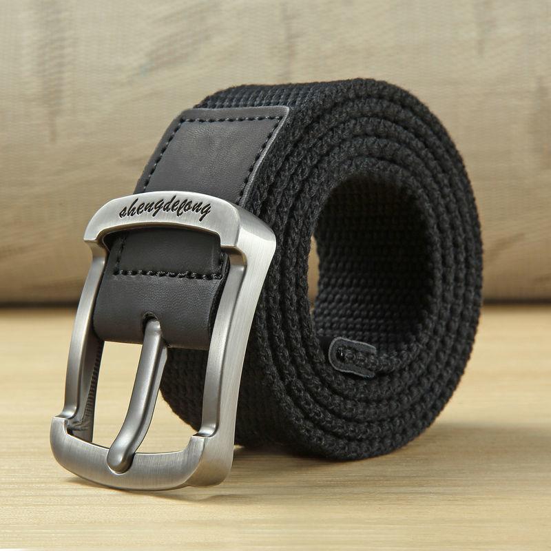 Tactical Hunting Pin Buckle Belt Unisex Trendy Nylon Girdle Fashion Luxury Design Jeans Accessories Business for Men Canvas Belt