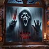 Halloween Spooky Window Clings Horrible Screaming Ghost Silhouette Window Sticker Creepy Blood
