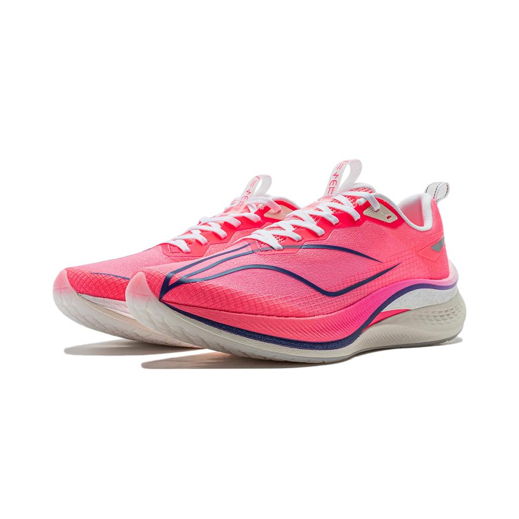 Li Ning Red Hare 7 Pro Амортизирующие Нескользящие Низкие Повседневные Беговые Кроссовки Мужские Розовые ARPU001-5