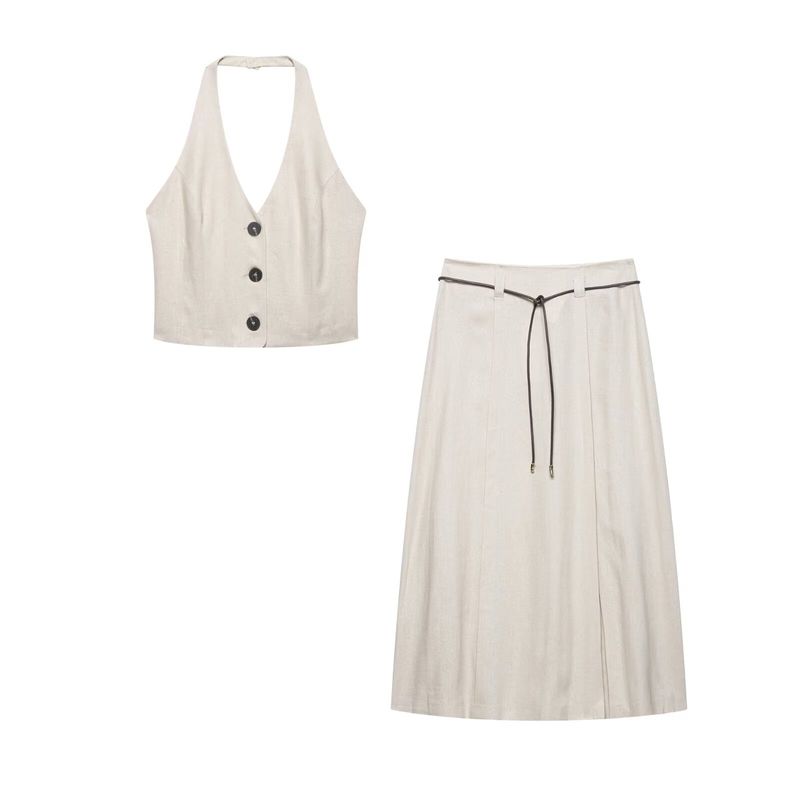 Kaslead New Arrival Women's Fashion Style Loose Poplin Shirt Skirt 2020458 2153939