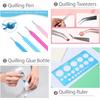 Набор для квиллинга с 28 цветами, 700 полосок, бумага для квиллинга 3 мм, 6 инструментов в комплекте