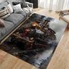Vintage Steam Locomotive Design suitable as a non-slip mat for the living room or bedroom sofa