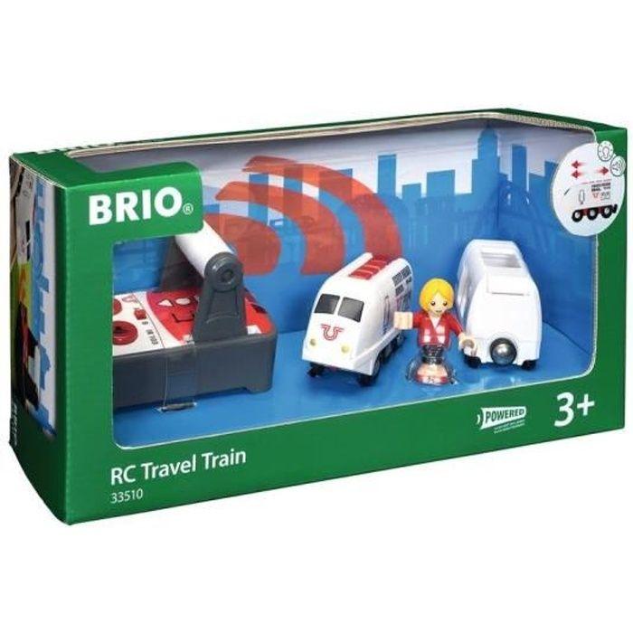 Train de Voyageur Radiocommandé BRIO World - Accessoire son & lumière en bois - Ravensburger - Mixte - Dès 3 ans