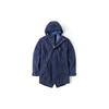 Down Insulated Three-In-One Hooded Jacket Men Jackets Deep-Navy A1YFF-433