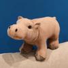 Forest Animal Hippopotamus Handmade Doll Cartoon Hippo Doll Plush Toy  Christmas Gift