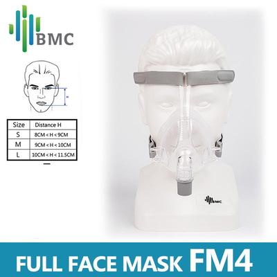 Полнолицевая маска BMC F4 CPAP Auto CPAP BiPAP маска Wish Headgear для людей с апноэ во сне и храпом