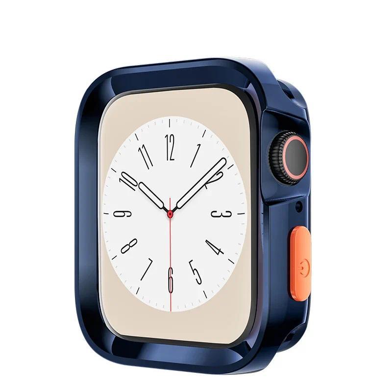 Чехол для Apple Watch Case 49мм 44мм 40мм 45мм 41мм Защита от падений Мягкий ТПУ Чехол iWatch Ultra 2 SE 9 8 7 6 5 4 Аксессуары