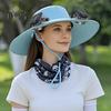 Солнечная шляпа с вентилятором, защита от ультрафиолета UPF 50+, шляпа с 2 солнечными вентиляторами, перезаряжаемая от USB, дышащая, для мужчин и женщин, для летнего активного отдыха на природе, для рыбалки, с широкими полями