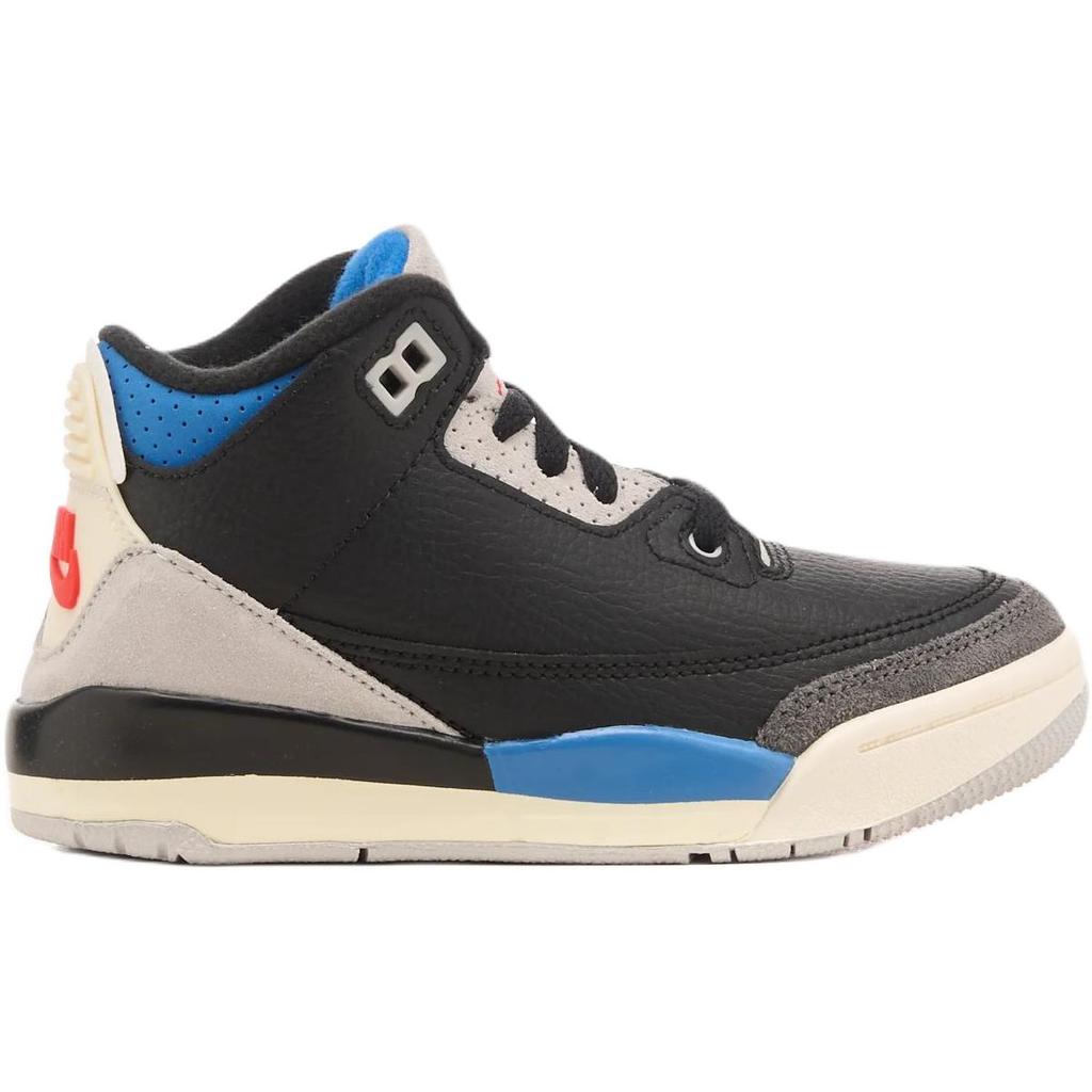 Air Jordan 3 Retro OG PS Rare Air Детские кроссовки Черный/Красный чили/Нейтральный серый IB8969-004