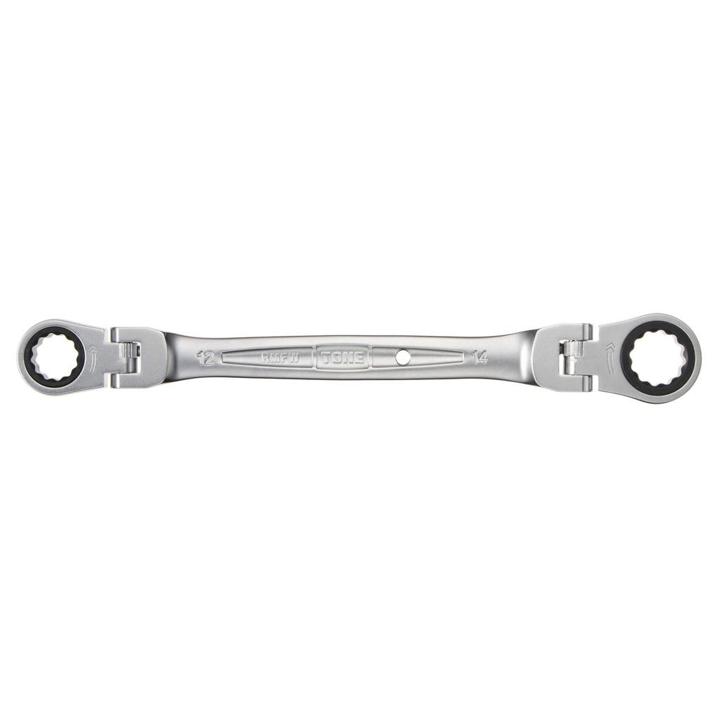 TONE Double Head Ratchet Box Wrench Width Across Flats 12 X 14 Mm HPRMFW-1214