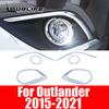 Для Mitsubishi Outlander 2016 2017 2018 крышка противотуманной фары хромированная накладка на переднюю противотуманную фару