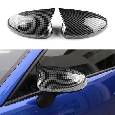 Накладка на боковое зеркало заднего вида Крышка зеркала для 2024 2025 Subaru BRZ Toyota GR86 Стиль карбона Глянцевый черный