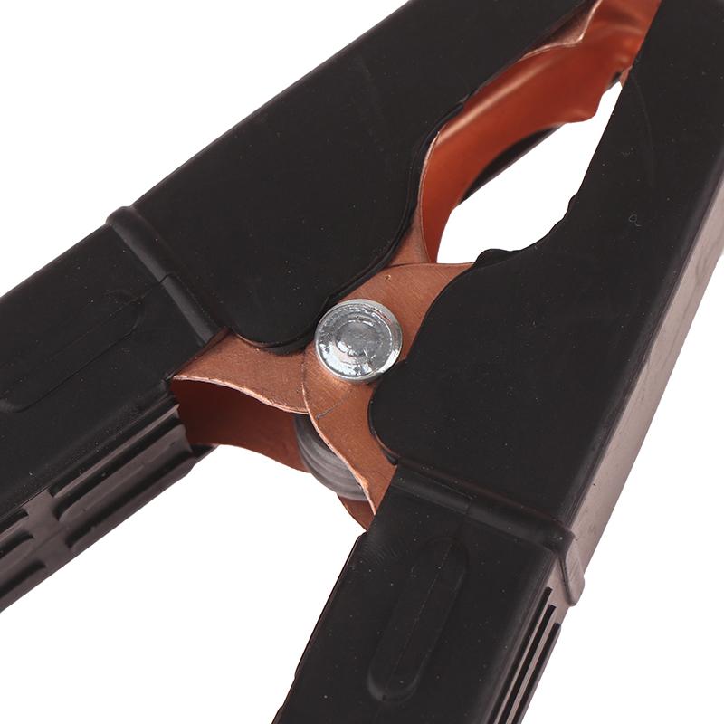 1 пара тестовых зажимов типа «крокодил» с пластиковой ручкой для электрического проекта 100-300А электрический зажим типа «крокодил» для аккумулятора с изоляцией