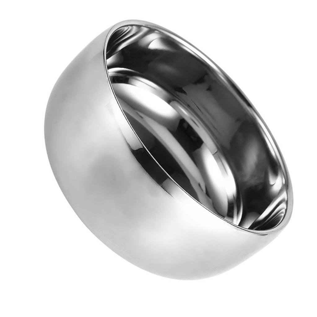 Men Wet Shaving Soap Mug Bowl Silver Metal Face Cleaning Health Care Shave Tool With Lid