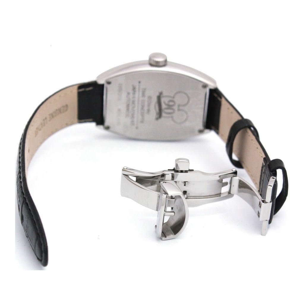 Тщательно отобранная модель часов унисекс большого размера типа «тонно» с автоматическим заводом, выполненная в стиле Микки Мауса, с ремешком из натуральной кожи, бывшие часы Ginza Muramatsu