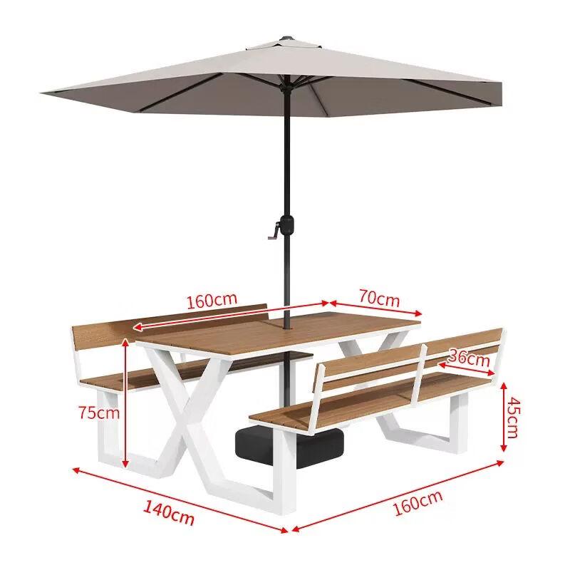 Outdoor Integrated Dining Set