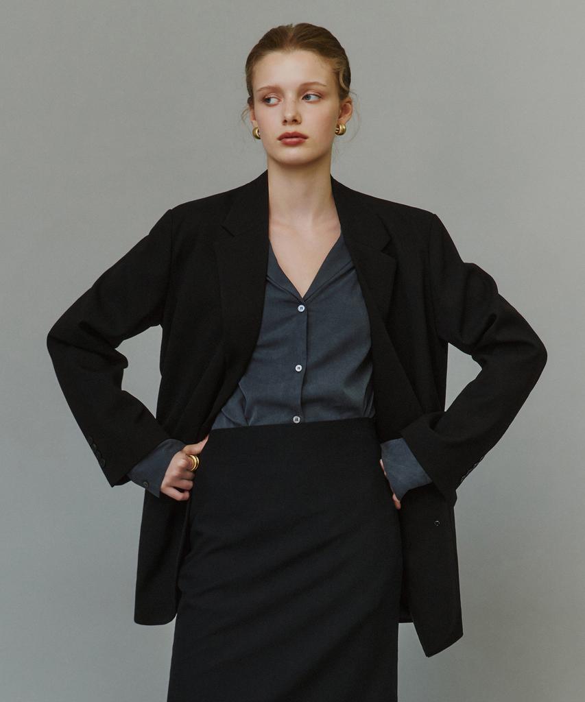 SIYAZU Siot4200 Gentle Tailored Blazer_Black