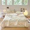 Summer Cooling Blanket Comforter Bedding Set Air Conditioning Quilt Latex Fitted Bedsheets and Pillowcases for Single Double Bed
