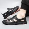 2024 New Summer Casual Leather Men Sandals Fashion Outdoor Beach Sandals Lightweight Sandals Soft Comfy Breathable Walking Shoes