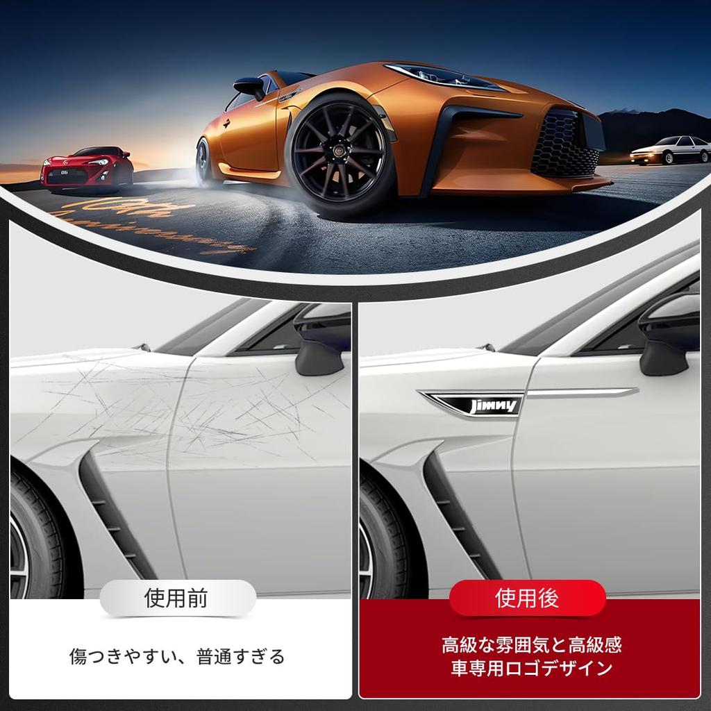 LUTU JB64/JB74 для Нового Jimny, Наклейка на боковую часть кузова, Модифицированное крыло, Металлическое покрытие, Обтекаемый