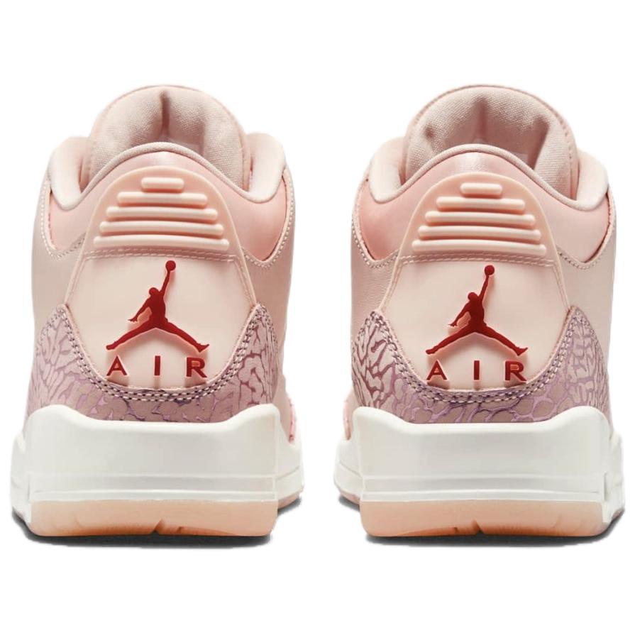Кроссовки женские Air Jordan 3 Retro Treat Yourself розовые, выцветшие, коралловые, спортивные, красные HJ0178-600