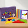 Wooden Tangram Puzzle Toys, Geometric Shape Toys, Parent Child Interactive Educational Toys, Holiday Gifts And Birthday Gifts.