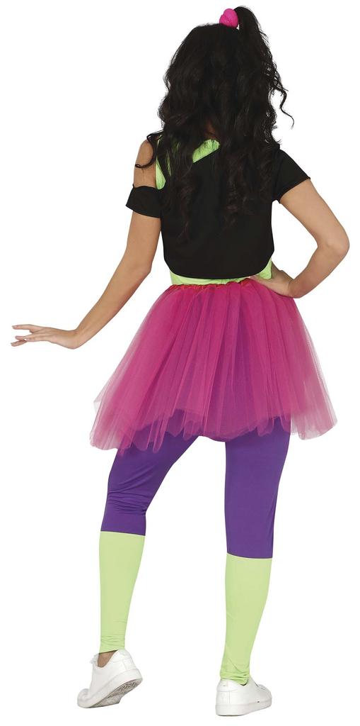 Neon Disco Party Fitness Outfit 80s