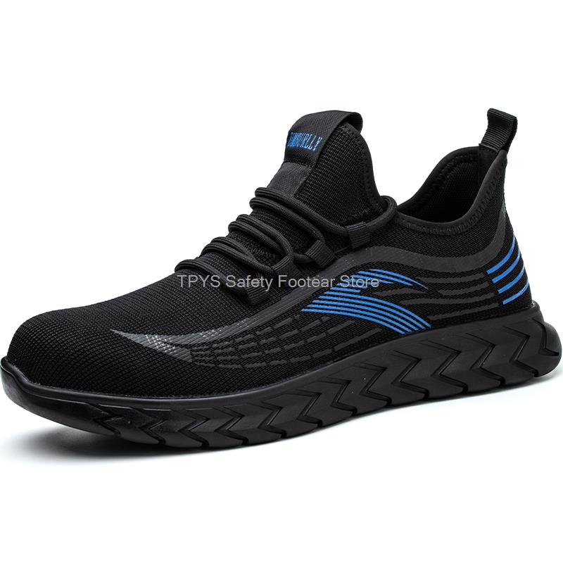 Модные защитные ботинки с защитой от проколов, мужские рабочие ботинки со стальным носком, рабочие ботинки с защитой от ударов, мужские защитные ботинки, промышленная обувь 36-48