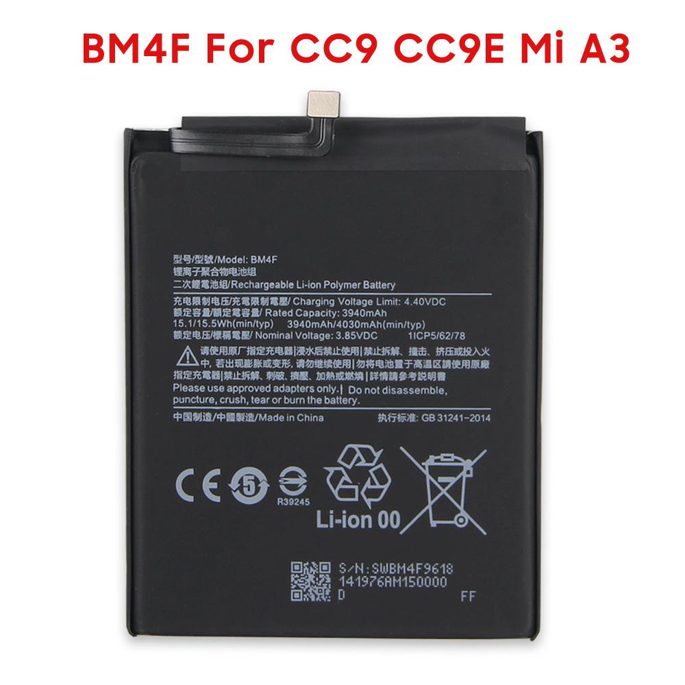 BM4F BM52 Replacement Battery For Xiaomi CC9 CC9E Mi A3 Xiaomi CC9 Pro Xiaomi Note 10 Lite Phone Batteries with Tools