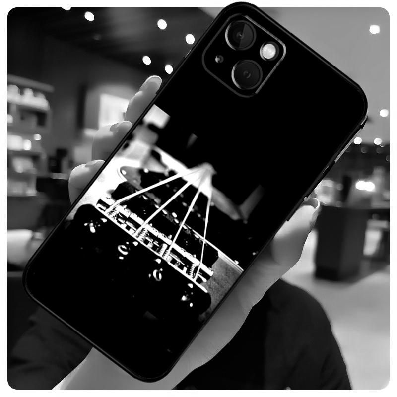 Чехол-кейс с рисунком гитарной музыки для iPhone 16 13 14 11 12 15 Pro Max X XR XS Max Plus 14 Plus Задняя крышка