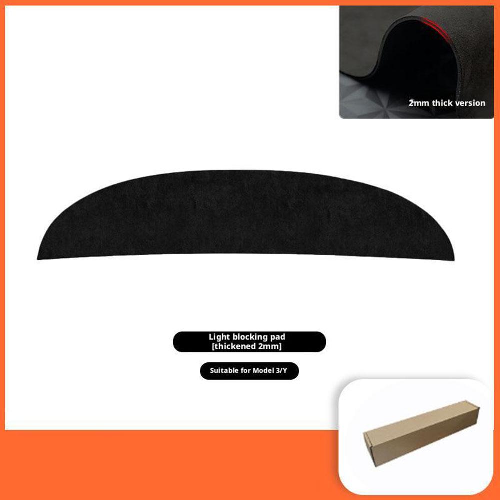 Suede Dashboard Cover Pad for Tesla Model Y Juniper 2025 Model 3 Sunshade Protector Anti-UV Dash Mat Sun-shading Non-slip Pads