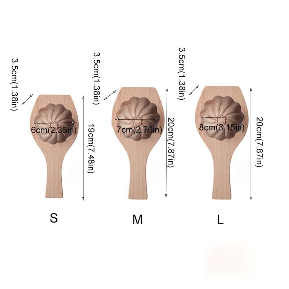 Star Pattern Wood Baozi Mold Deepened Steamed Bread Mold Creative Steamed Bun Mold Household