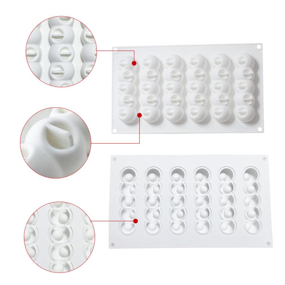 6 даже вогнутый шар силиконовый мусс форма для торта DIY украшение запеченная форма гусеницы