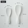 Marna Super Rice Paddle, White (Small/Scoop Shape/Made In Japan), Non-Stick Rice Paddle (Embossed for Easy Scooping), Slim Width, K743W